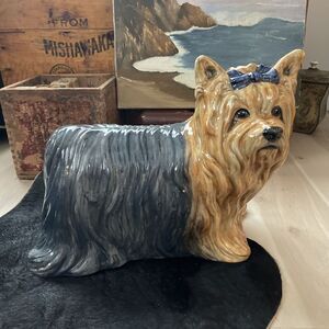 Life Size‎ Ceramic Yorkshire Terrier By The Townsends Copyright 1971